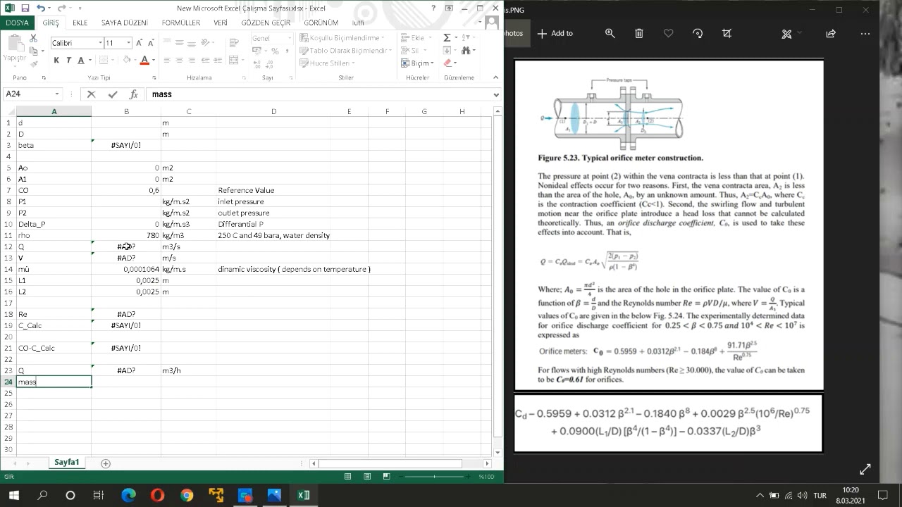 How to calculate Orifice Flow ? ( Orifis akışı nasıl hesaplanır ? )