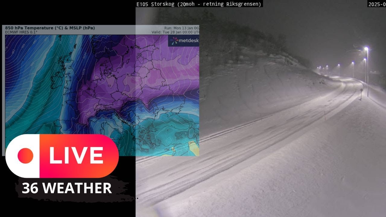 EUROPE WEATHER - LIVE CAMS - 13 / 1 / 2025