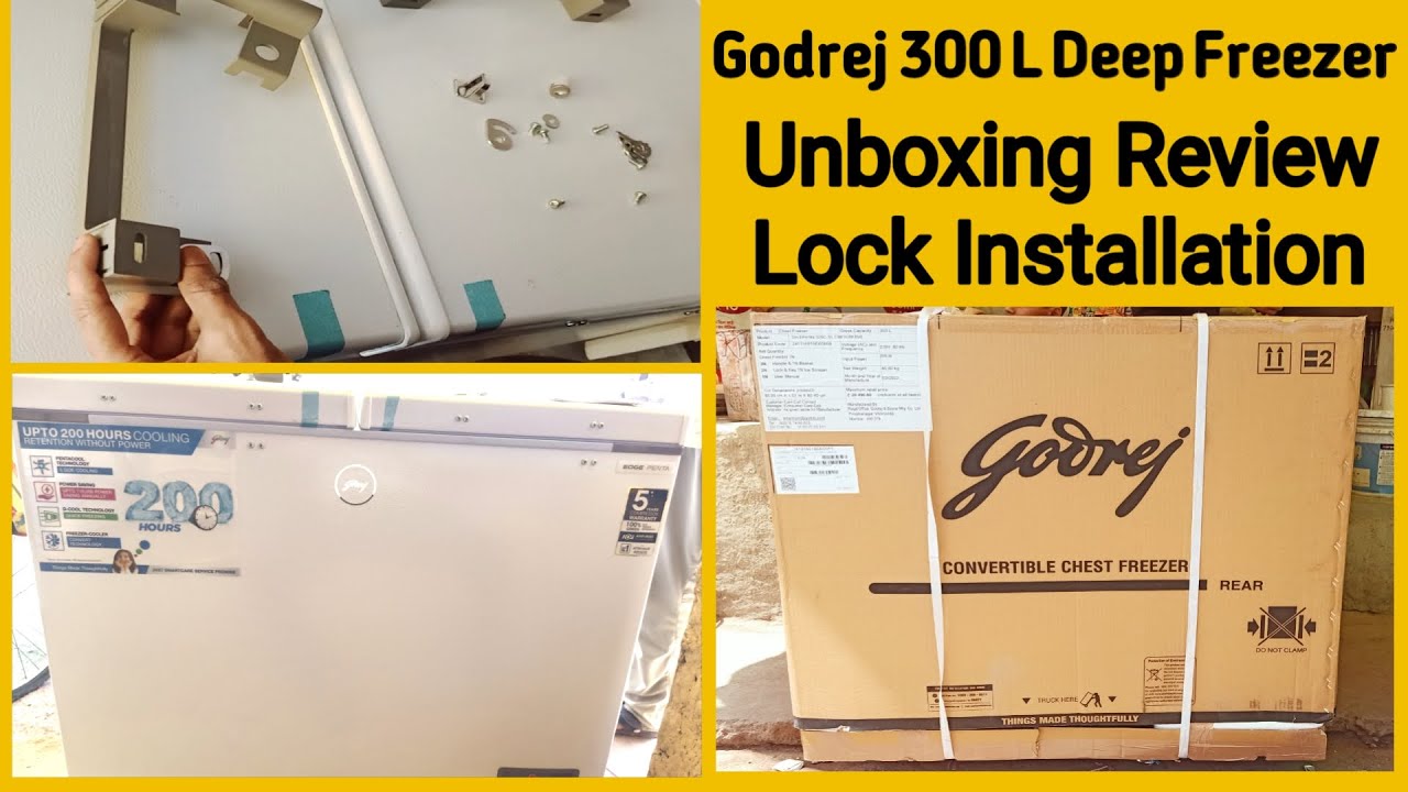 Godrej 300 L Double Door Deep Freezer Model DH EPenta 325C 31 CMFH2M RW #deepfreezer