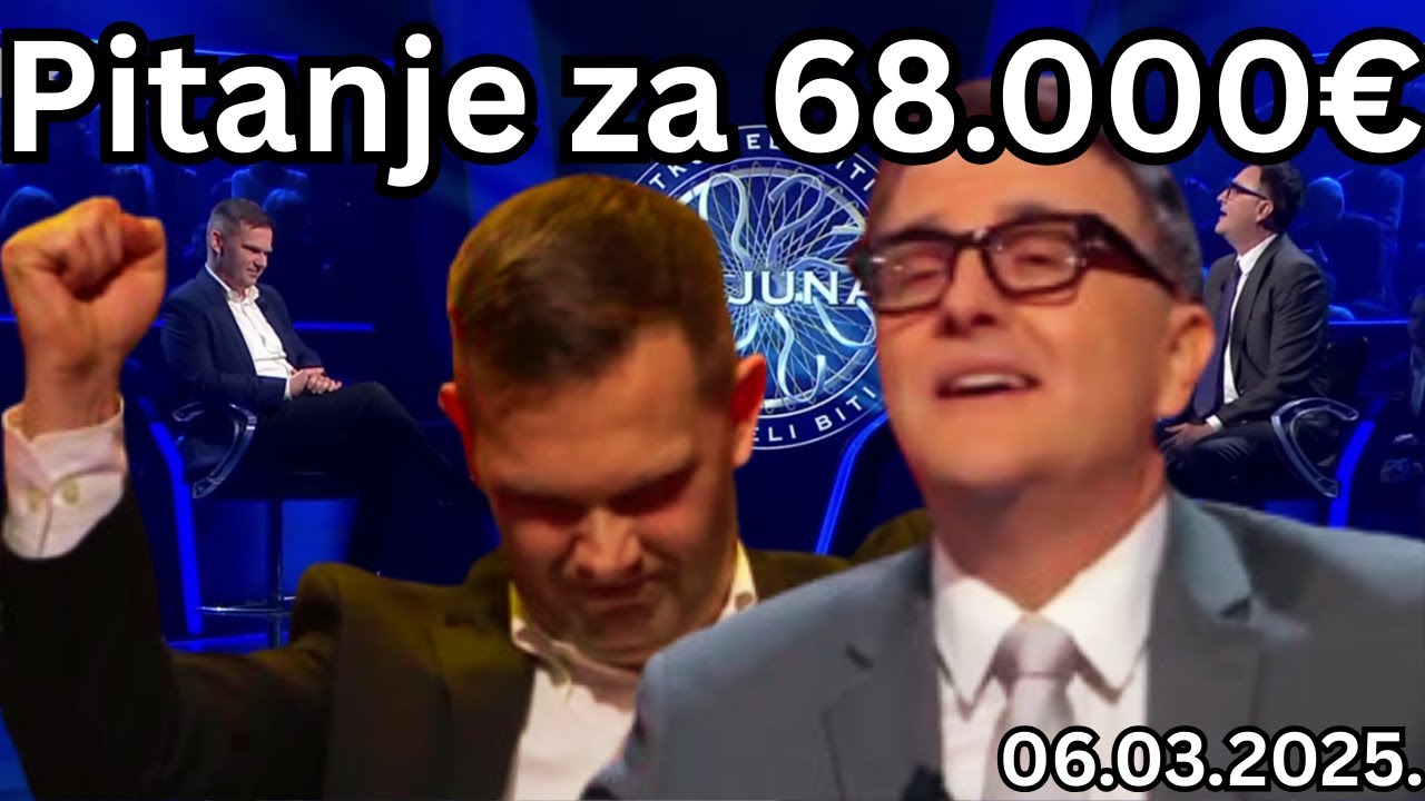 NAJBOLJI Natjecatelj Kviza Tko Želi Biti Milijunaš (ožujak 2025.)