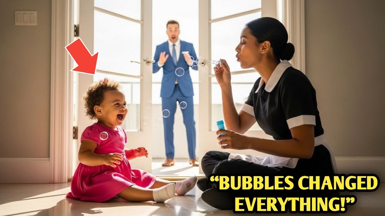 The Maid Calmed Her Toddler with Bubbles… The Billionaire’s Reaction Shocked Everyone