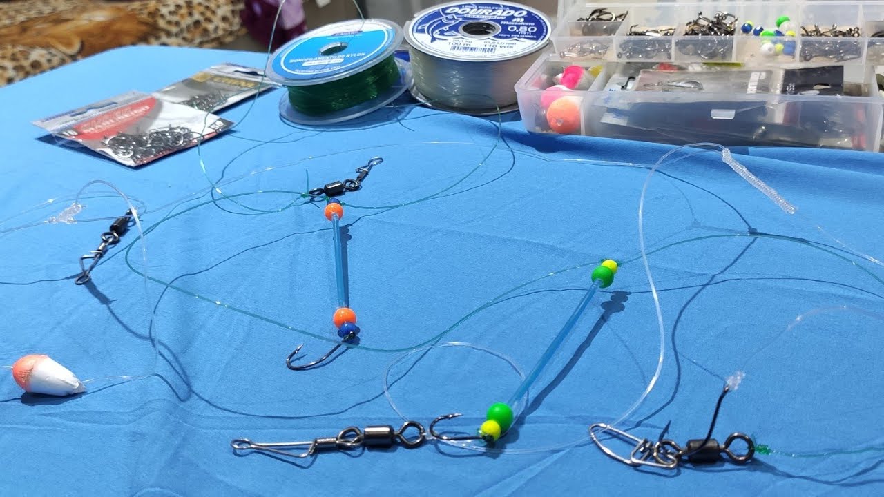 COMO FAZER PERNADAS(CHICOTES) ANTI-ENROSCO PARA PESCA DE PRAIA!! - PASSO A PASSO