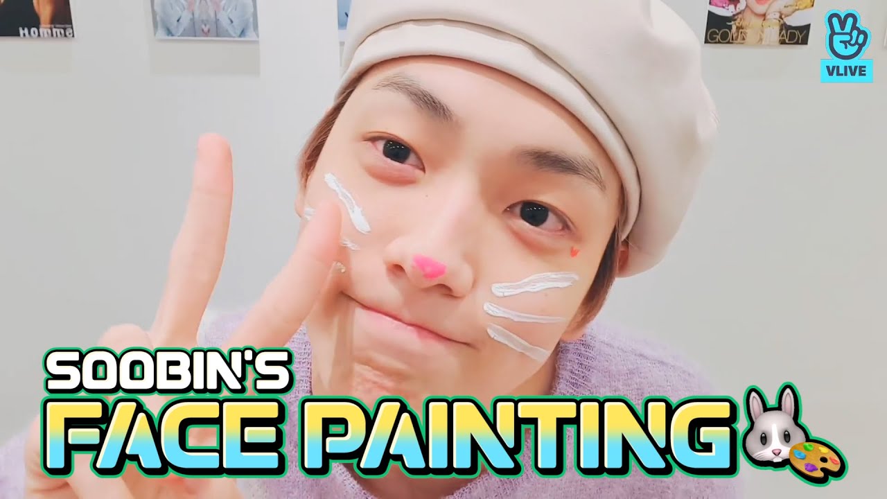 (ENG sub) [VLIVE] TXT - SOOBIN doing face painting