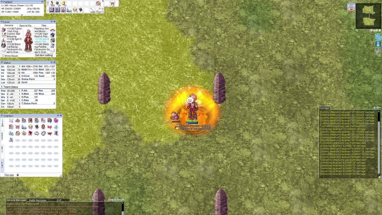 Ragnarok Online - Damage Test - Agni Sword