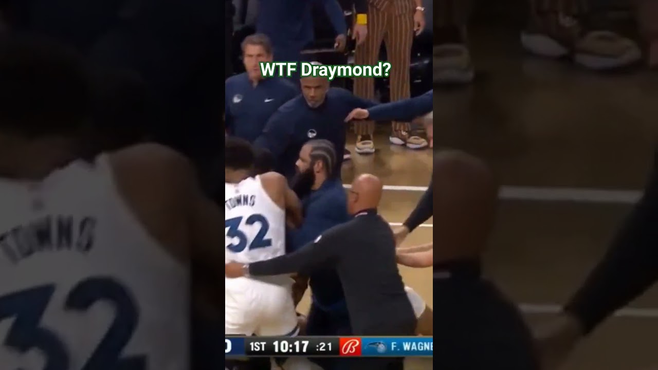 Draymond Green's chokes Rudy Gobert in Warriors vs Timberwolves Game #nbafight #nbahighlights