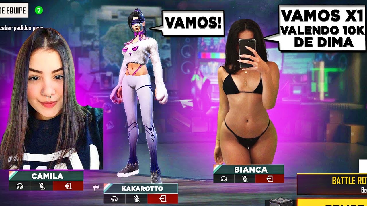 UM SQUAD DE MENINAS ME FARPOU E CHAMOU PRO X1 VALENDO DIAMANTES! AMASSEI ELAS 😡