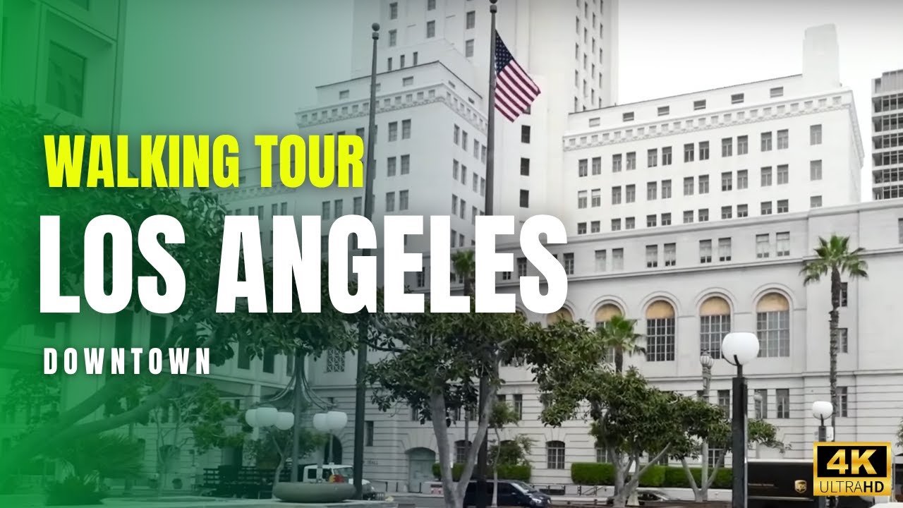 Downtown Los Angeles: A Walking Tour | 2024 | 4K UHD