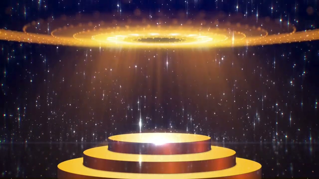 ✨ Golden Stage Spotlight Background | Party, Theater & Award Show Animation | Loopable HD Video