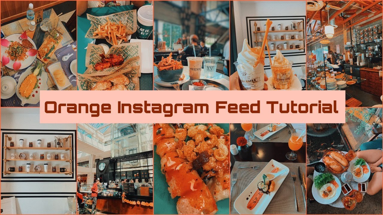 #5 Chỉnh Ảnh Tông Cam Với VSCO X | Orange Instagram Theme Using VSCO ♡ TRAM LE ♡