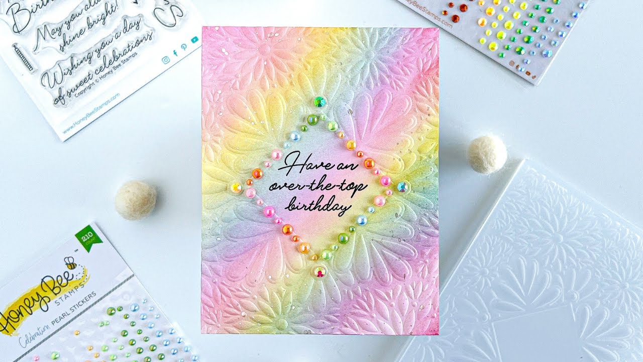 Rainbow Birthday Card Making with 