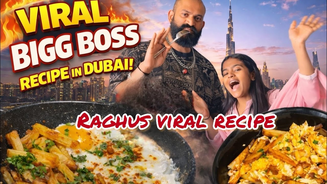 Bigboss Special Raghu Rakshithas Viral Potato Egg Recipe | Trying Viral kannada Recipe In Dubai 🍳