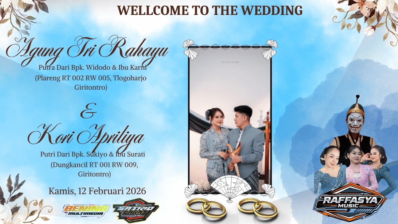 🔴 LIVE STREAMING || WEDDING : AGUNG TRI RAHAYU & KORI APRILIYA || PLARENG, TLOGOHARJO, GIRITONTRO