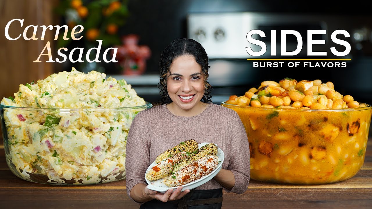 How to make CARNE ASADA sides, THREE ways | Grilling side dishes | Villa Cocina