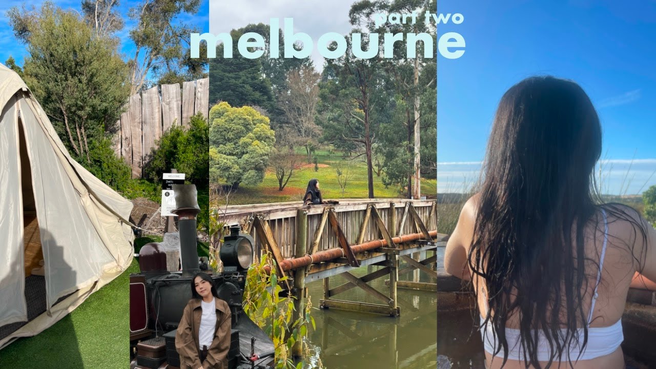 melbourne diaries ☕️ mornington hotsprings, puffing billy & more food