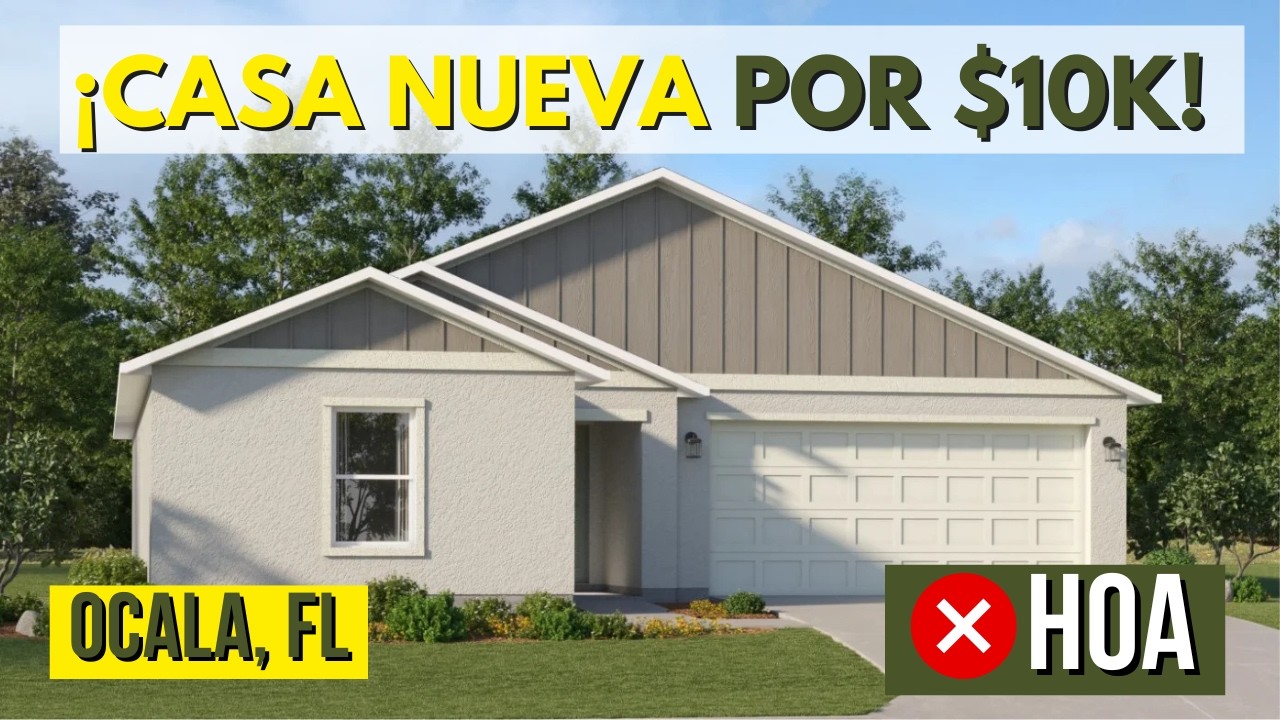 ¡NO PAGA HOA! 😱 1 ACRE en Ocala desde $298K | 4H - 2B