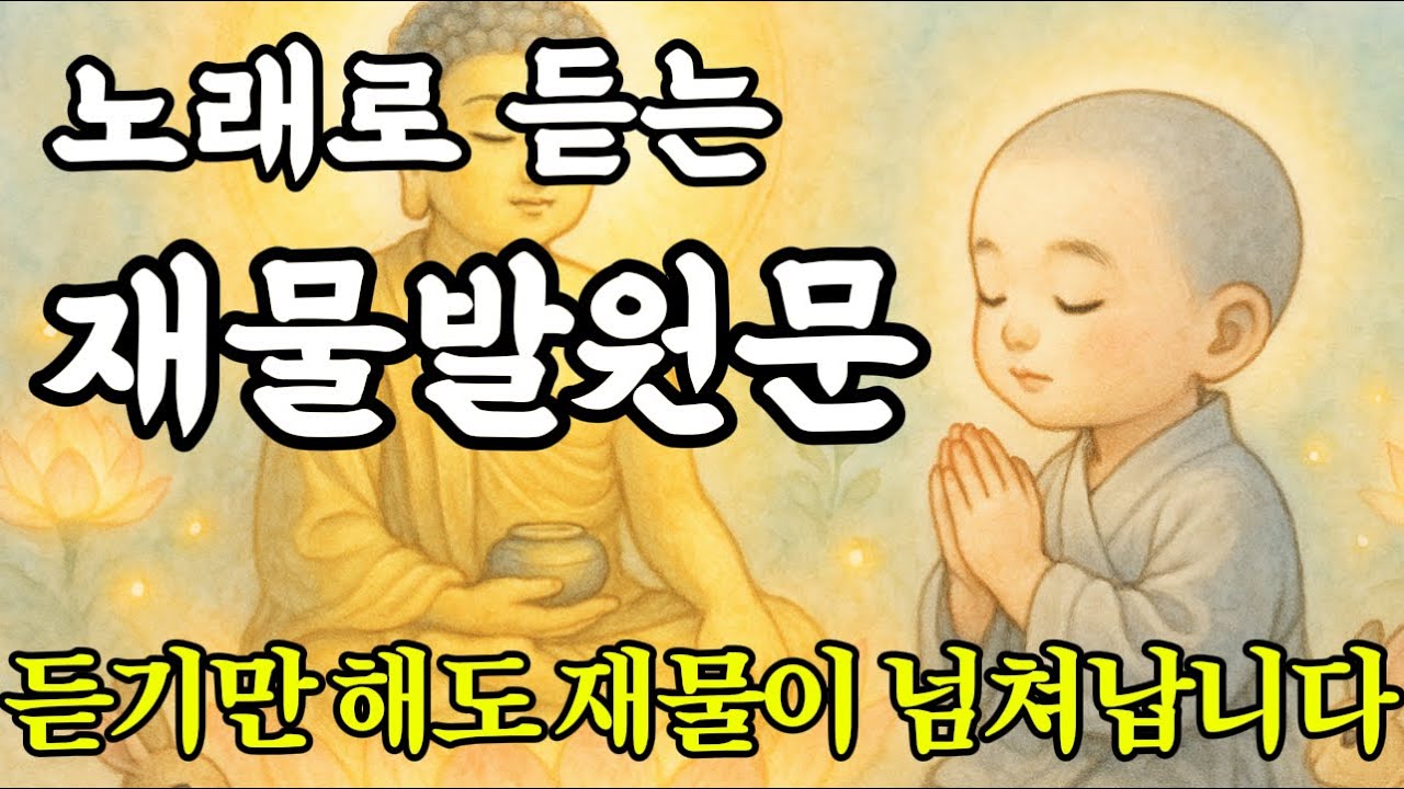 노래로 듣는 재물발원문 | 실화입니다. 이 노래를 듣고 재물이 모이고 뜻밖의 복이 찾아왔습니다 🙏 #불교음악 #소원성취