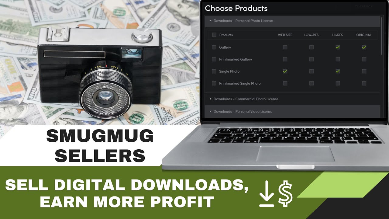 SmugMug sellers, add digital downloads to pricelist