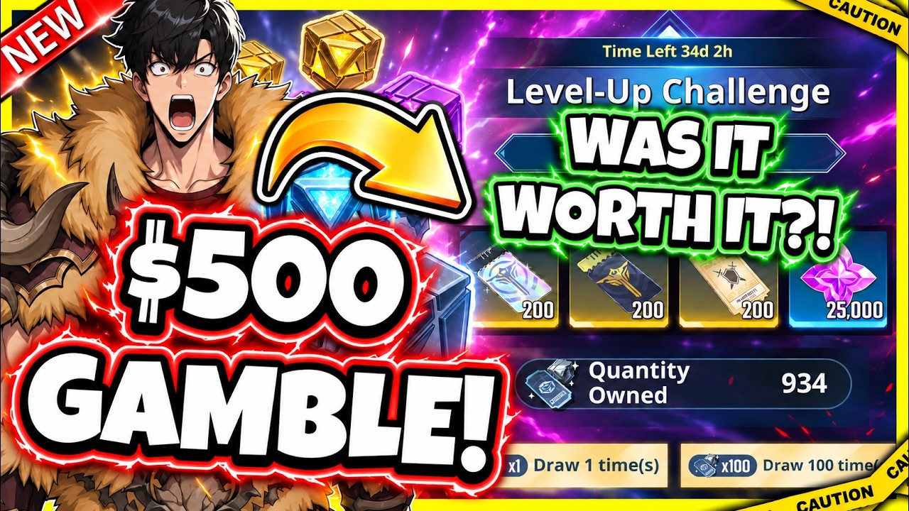 NEW EPIC F2P/P2W GAMBA! WORTH IT OR A SKIP?! $500 RISK! BEST PULLS EVER!? [Solo Leveling: Arise]