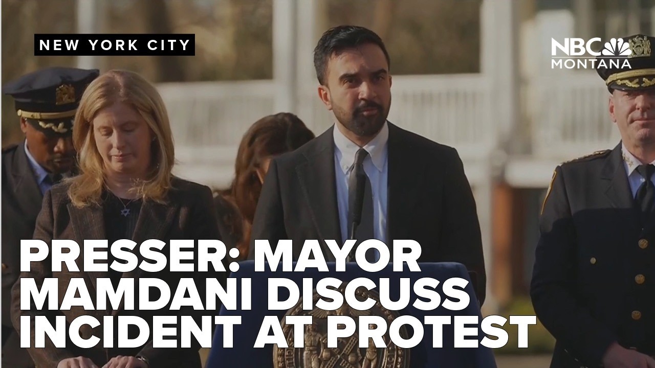 New York Mayor Mamdani discusses IEDs thrown at an anti-Islam protest outside the mayor’s mansion