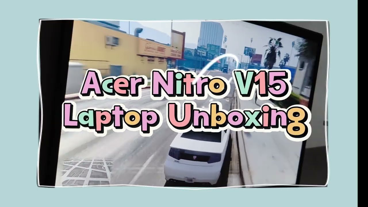Gaming Laptop 🎮 Acer Nitro V15 | Kinda Aesthetic ✨(not rlly) Unboxing