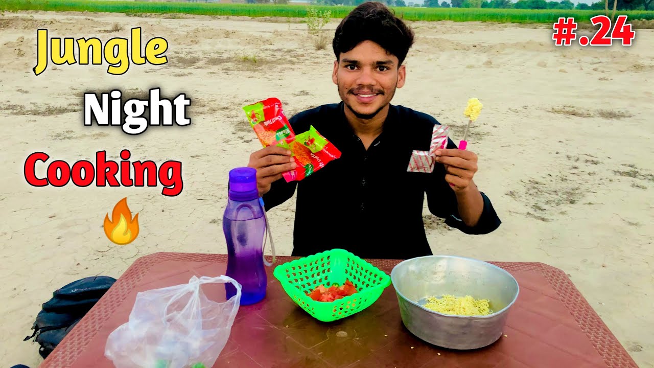 1 Day Jungle mein Cooking 😱| Noodles Survival Challenge jungle Cooking Challenge