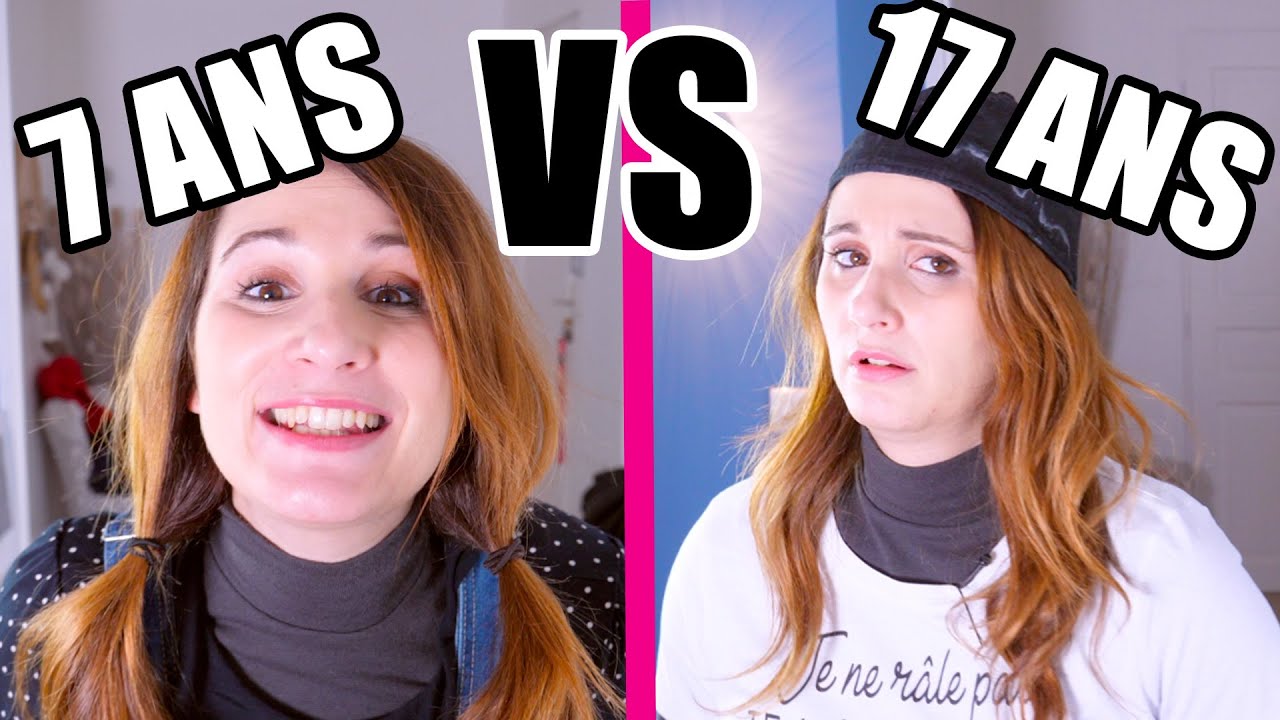 À 7ans VS À 17ans - Angie la crazy série