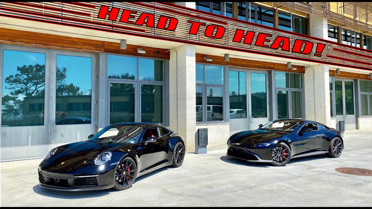 DRAG RACE! (Aston Martin Vantage) VS (Porsche 992 Carrera 4S)