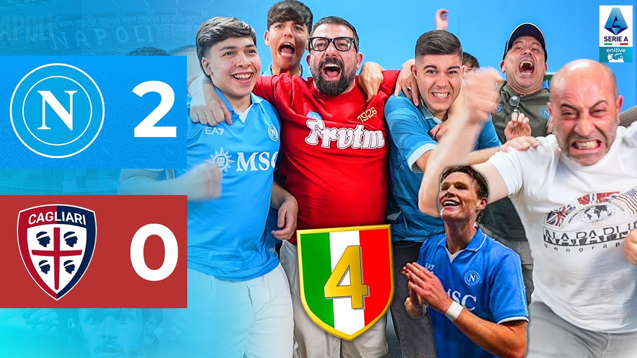🇮🇹🏆 CAMPIONI D'ITALIA!! 💙 NAPOLI-CAGLIARI 2-0 | LIVE REACTION NAPOLETANI