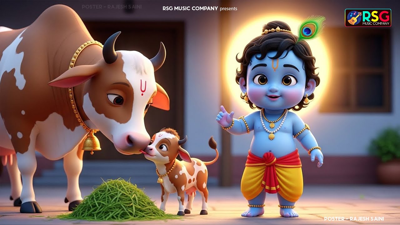छोटी छोटी गैया छोटे छोटे ग्वाल। Choti Choti Gaiya Chote Chote Gwal। #kanha #krishna #krishnabhajan