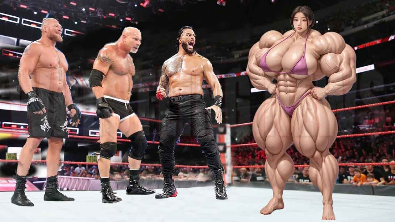 Barones vs Brock Lesner Dara Singh Roman Reigns Match
