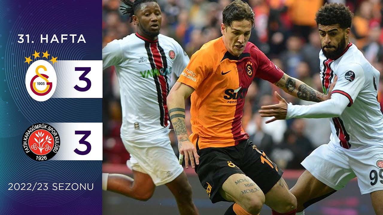 Galatasaray (3-3) VavaCars Fatih Karagümrük | 31. Hafta - 2022/23