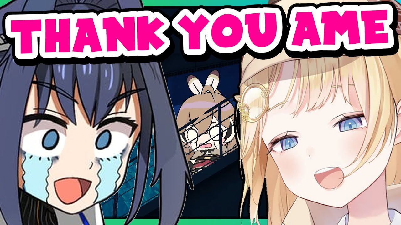 Kronii couldn't hold back the tears when saying goodbye to Ame...
