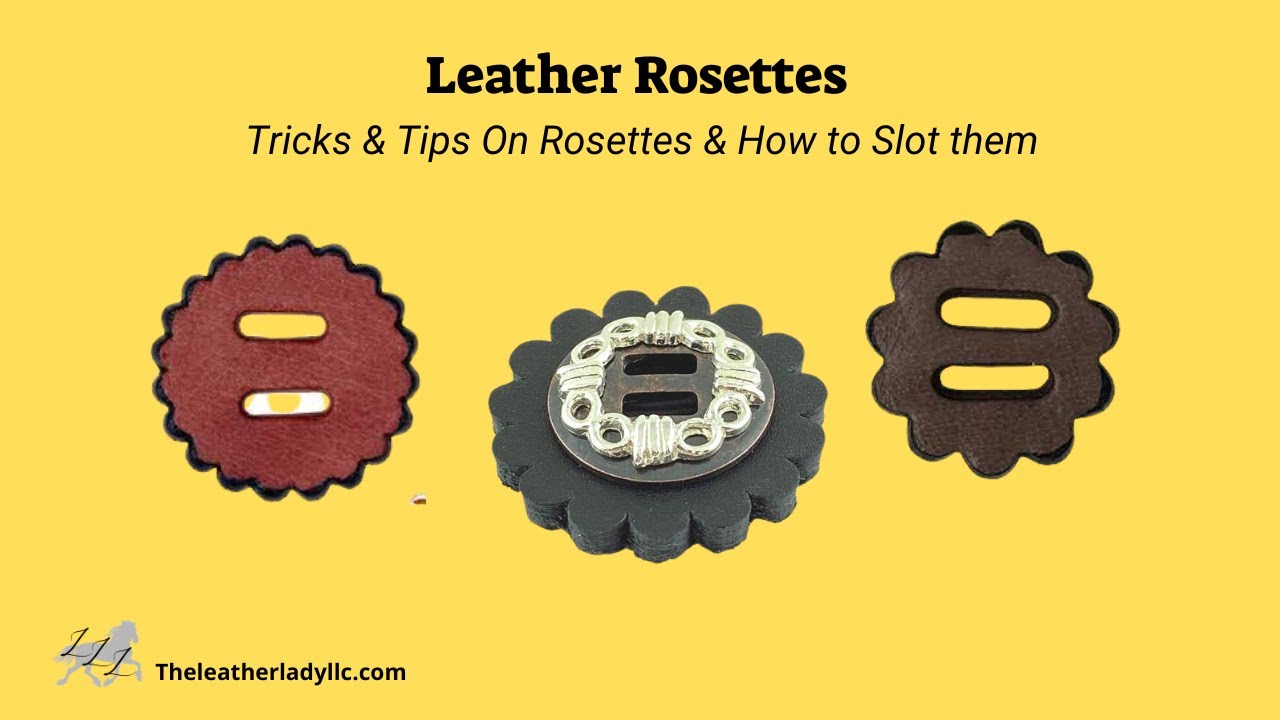SADDLE REPAIR & LEATHER ROSETTES - All About Rosettes & How To Slot them For Western Saddle Strings