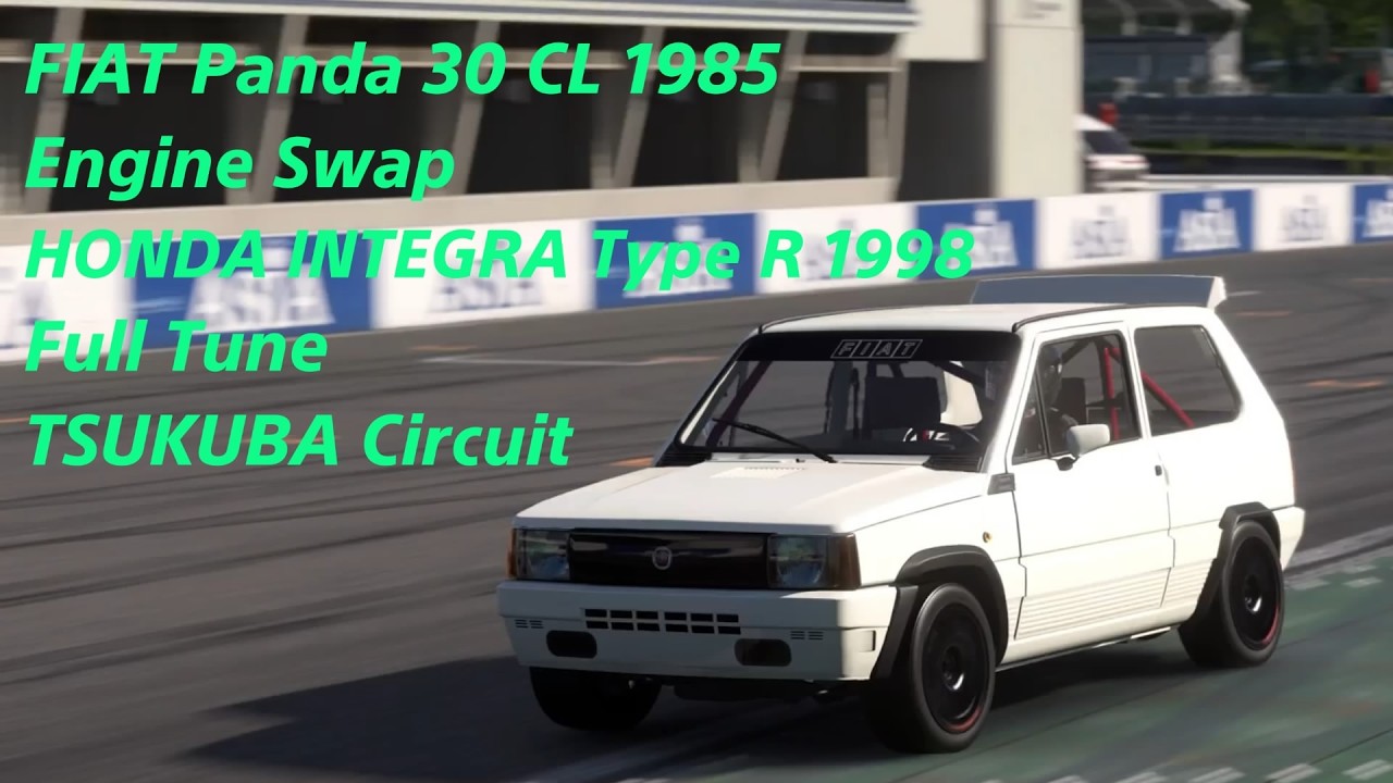 GT7 フィアット パンダ 30 CL 1985 エンジンスワップ フルチューン 筑波サーキット PS5pro