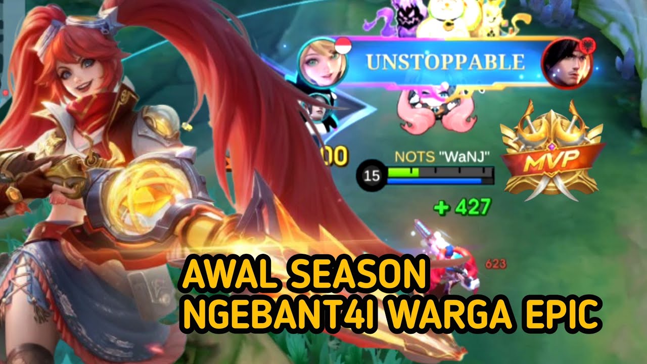 LAYLA MODE SANTAI TAPI DAMAGENYA MENYAKITKAN | TOP GLOBAL 1 LAYLA - MOBILE LEGENDS