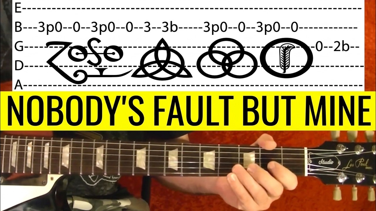 Nobody's Fault But Mine - Led Zeppelin - Guitar Lesson With Tabs