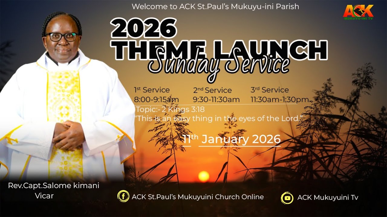 11/01/2026 || Sunday Service II Theme launch | KIKUYU SERVICE