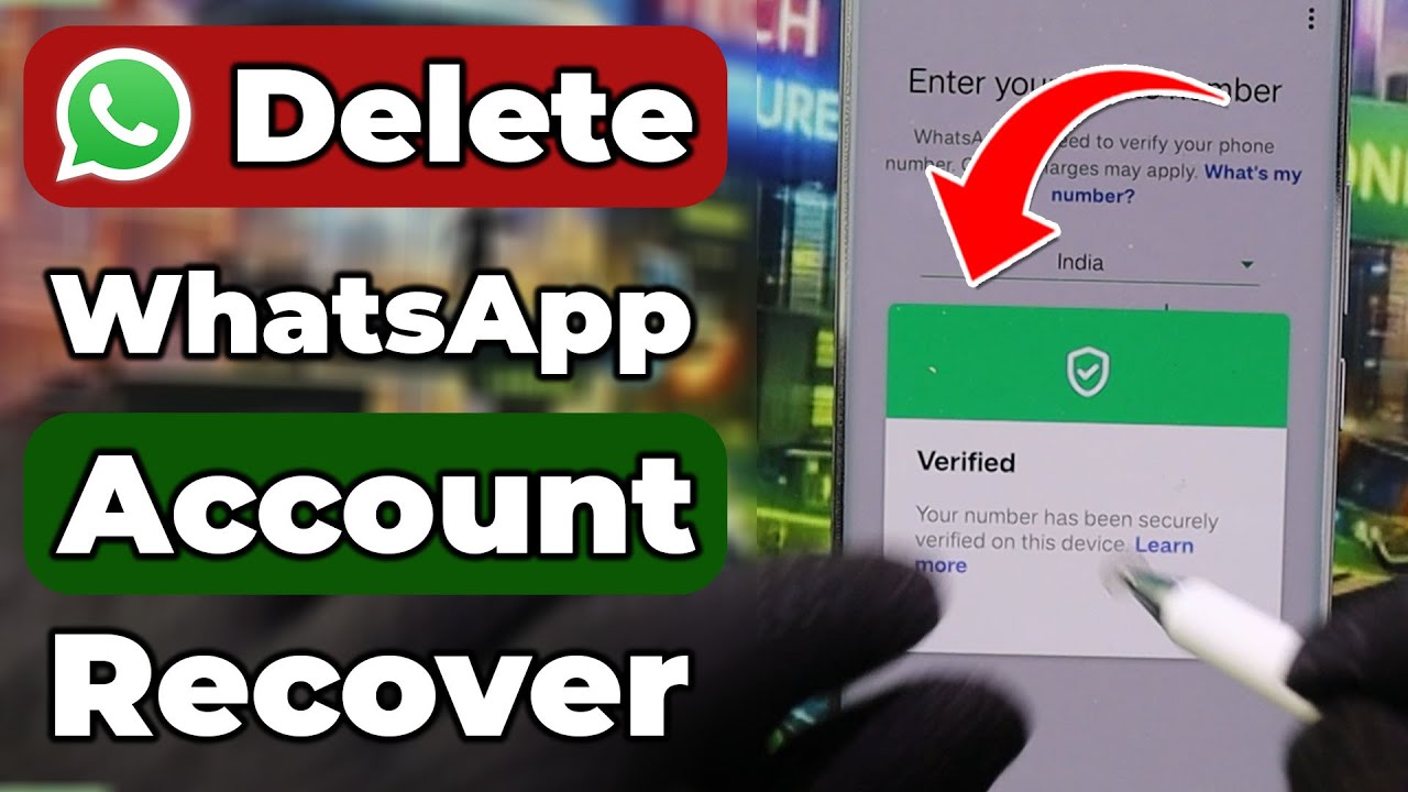 delete WhatsApp account ko wapas kaise laye | how to recover delete whatsapp account
