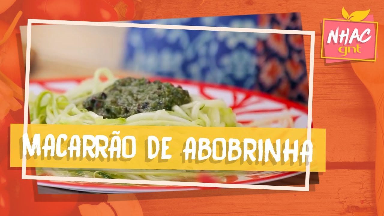 Macarrão de abobrinha com pesto de cacau | Bela Gil | Bela Cozinha