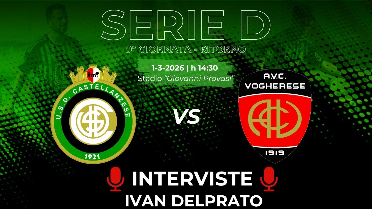 INTERVISTE  Castellanzese 1-0 Vogherese - Serie D 25/26 - 26ª Giornata - Mister DelPrato