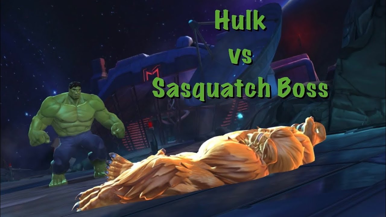 Hulk vs Rank 2 Sasquatch Boss (AW - Sugar Pill) | MCOC