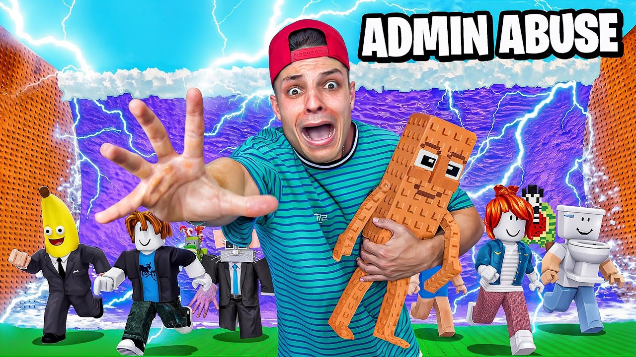 Mi Primer ADMIN ABUSE de Escapa del Tsunami por Brainrots!