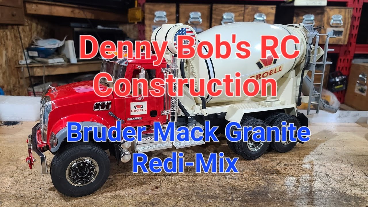 My Bruder Mack Granite Redi-Mix Truck RC Conversion Demo