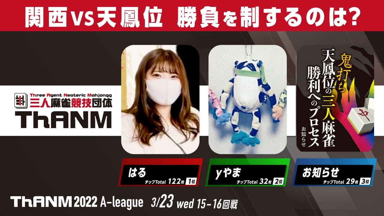 三人麻雀競技団体ThANM Aリーグ第8節