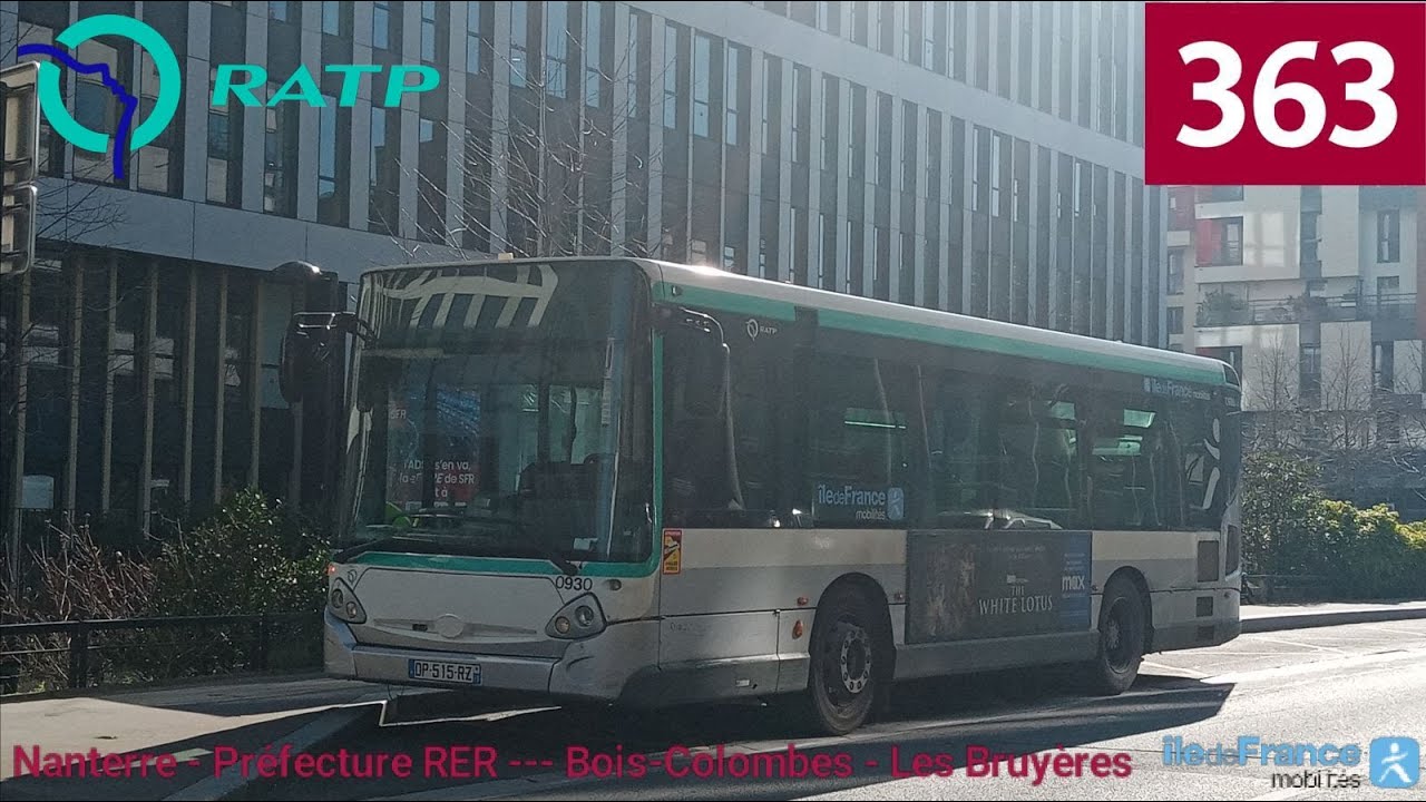Bus 363 RATP - GX137 N°0930 Nanterre - Préfecture RER --- Bois-Colombes - Les Bruyères