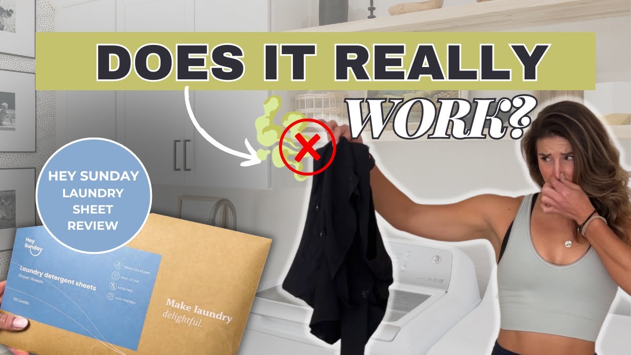 Do Laundry Sheets ACTUALLY Work on Smelly Gym Clothes?? // Hey Sunday Laundry Sheet Review