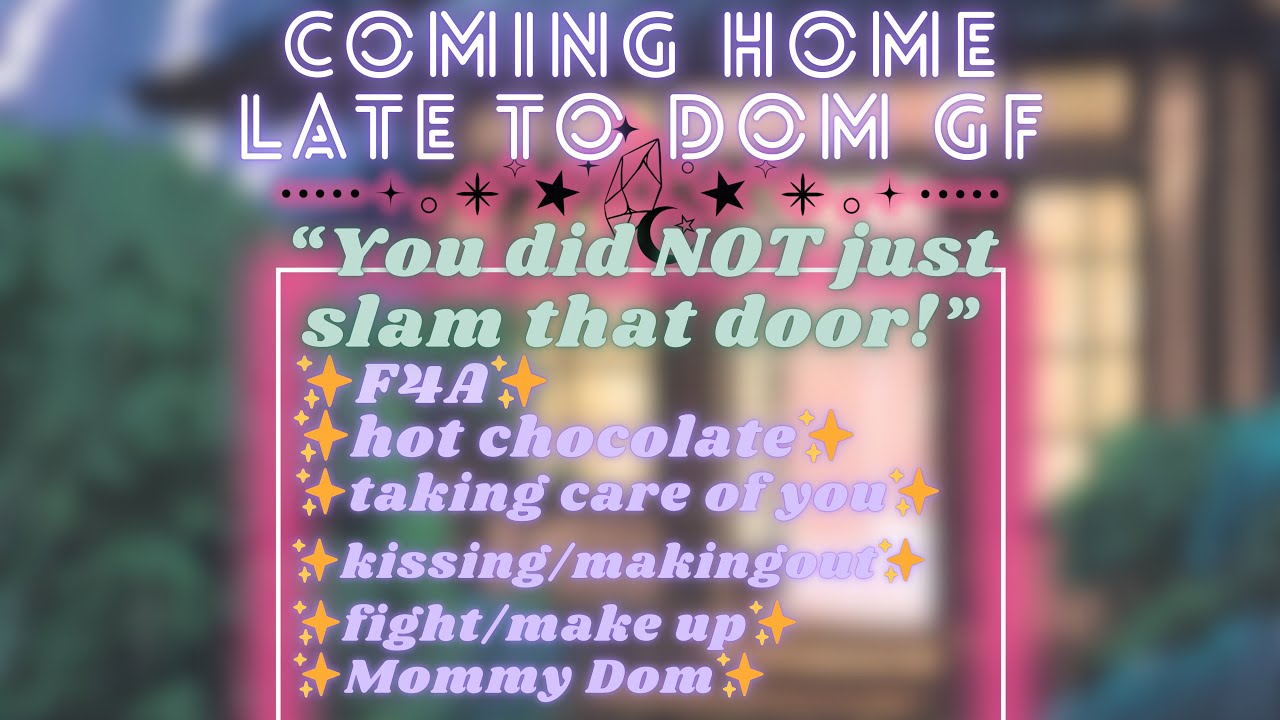 [F4A] Fight & Make Up with Your Mommy Dom Gf [ASMR ROLEPLAY] [TW:Cursing,fighting]