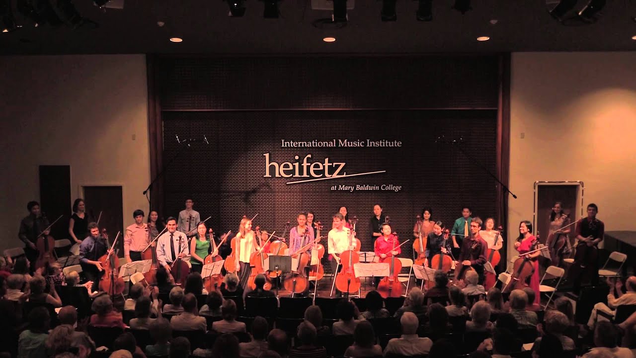 Heifetz 2014: 24 Cellos | Brahms Hungarian Dance No. 5 & Sabre Dance