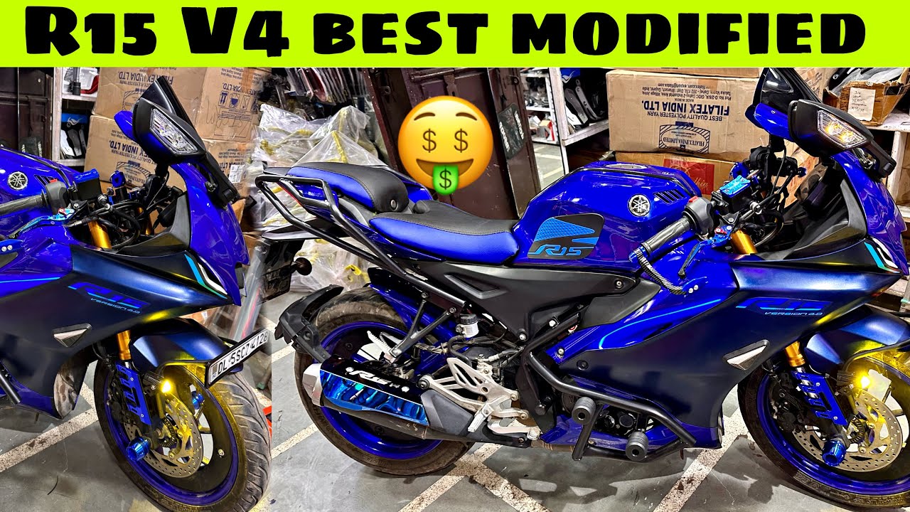 R15 V4 Modification | R15 V4 Modified | R15 accessories 🔥 R15 v4 blue colour