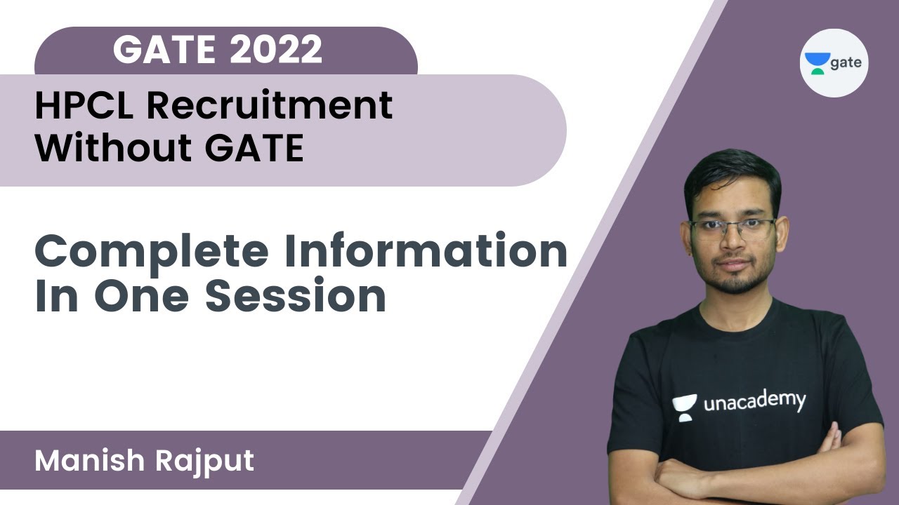 HPCL Recruitment Without GATE | Complete Information In One Session  | Manish Rajput